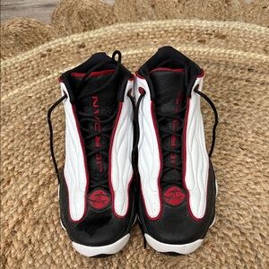 Jordan Athletic Shoes Black White Red